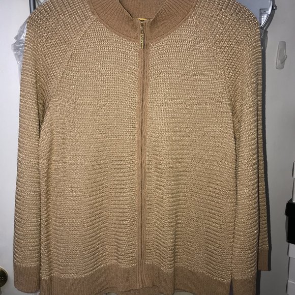 St. John Knit jacket cardigan Golden thread - Picture 15 of 16